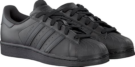 adidas superstar schoenen maat 25 zwart wit|Zwarte Superstars .